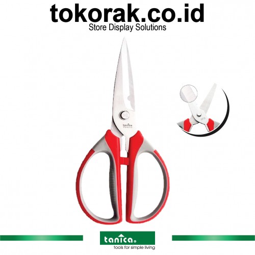 GUNTING DAPUR 8" TANICA KITCHEN SCISSORS PEMOTONG DAGING REMPAH